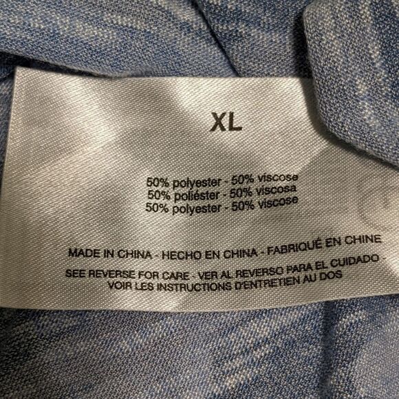 NWOT Nine West Round Neck Camouflage Top, 3/4 Sleeves - Picture 8 of 12